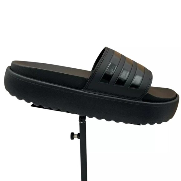 adidas Adilette Platform Slide Sandals Women’s Size 9-10 Black - Comfort & Style - Picture 1 of 14
